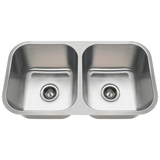 3218A Double Bowl Undermount Stainless Steel Sink