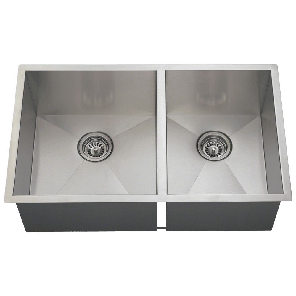 3322OL Double Rectangular Stainless Steel Sink