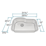 346-16 Single Bowl Stainless Steel Sink