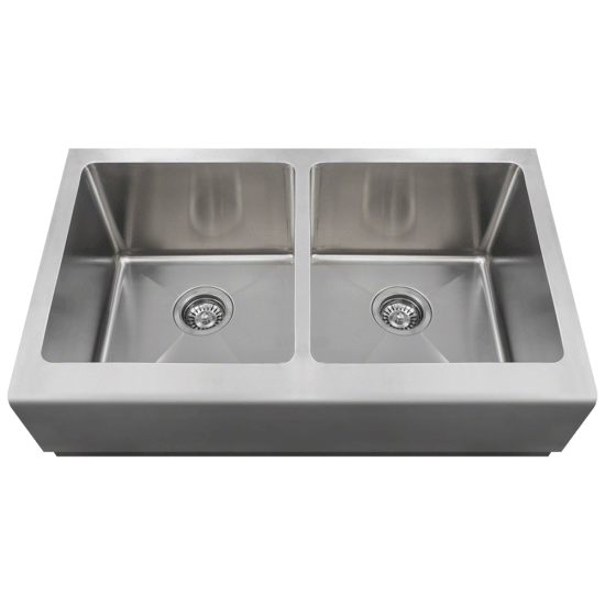 406 Double Equal Bowl Apron Sink