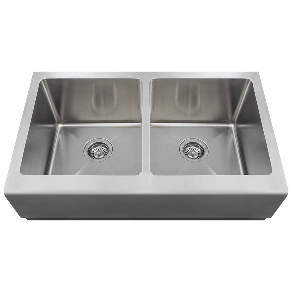 406 Double Equal Bowl Apron Sink