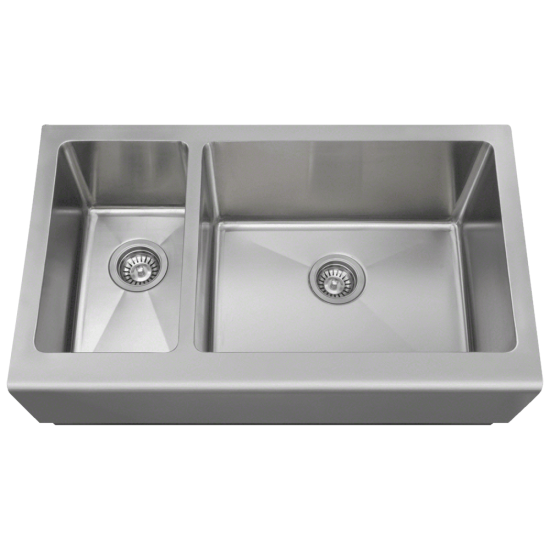 407R-16 Offset Apron Sink