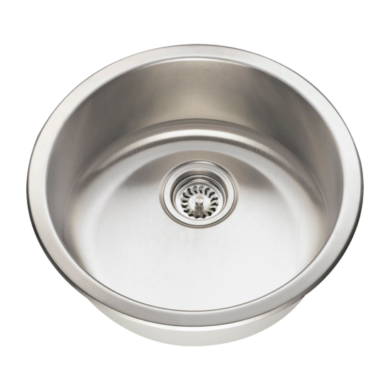 465-16 Circular Stainless Steel Bar Sink