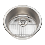 465-16 Circular Stainless Steel Bar Sink