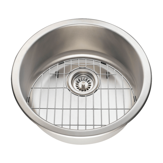 465-16 Circular Stainless Steel Bar Sink