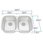 504 Large Stainless Steel Kitchen Sink