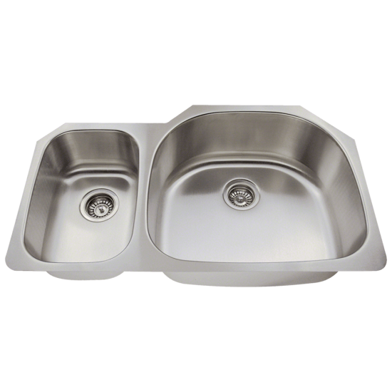 509R Offset Stainless Steel Kitchen Sink, Right