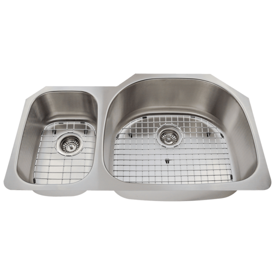 509R Offset Stainless Steel Kitchen Sink, Right