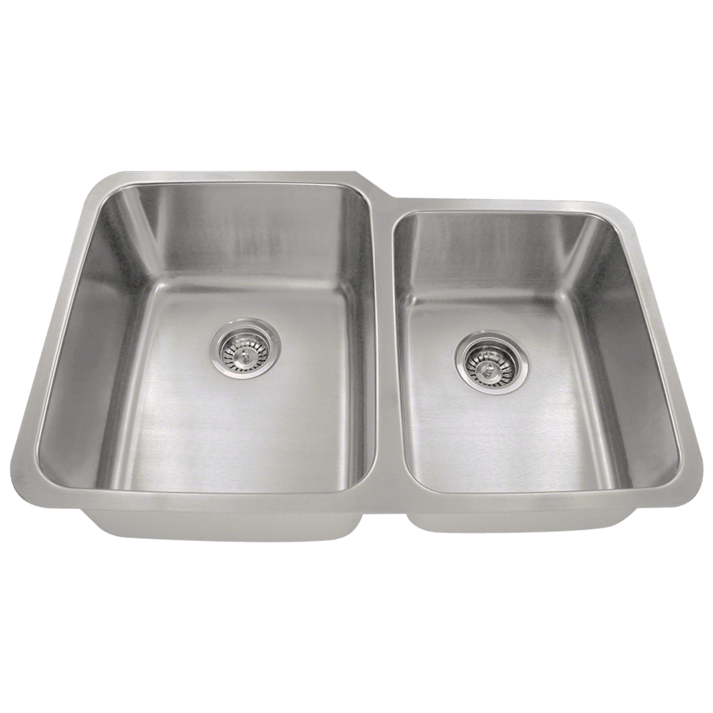 513L Offset Double Bowl Stainless Steel Sink, Left 513L Offset Double Bowl Stainless Steel Sink, Left