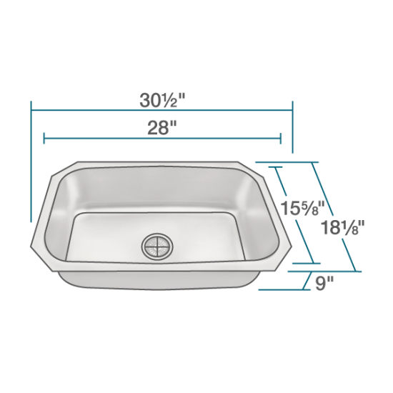 US1030 Stainless Steel Kitchen Sink