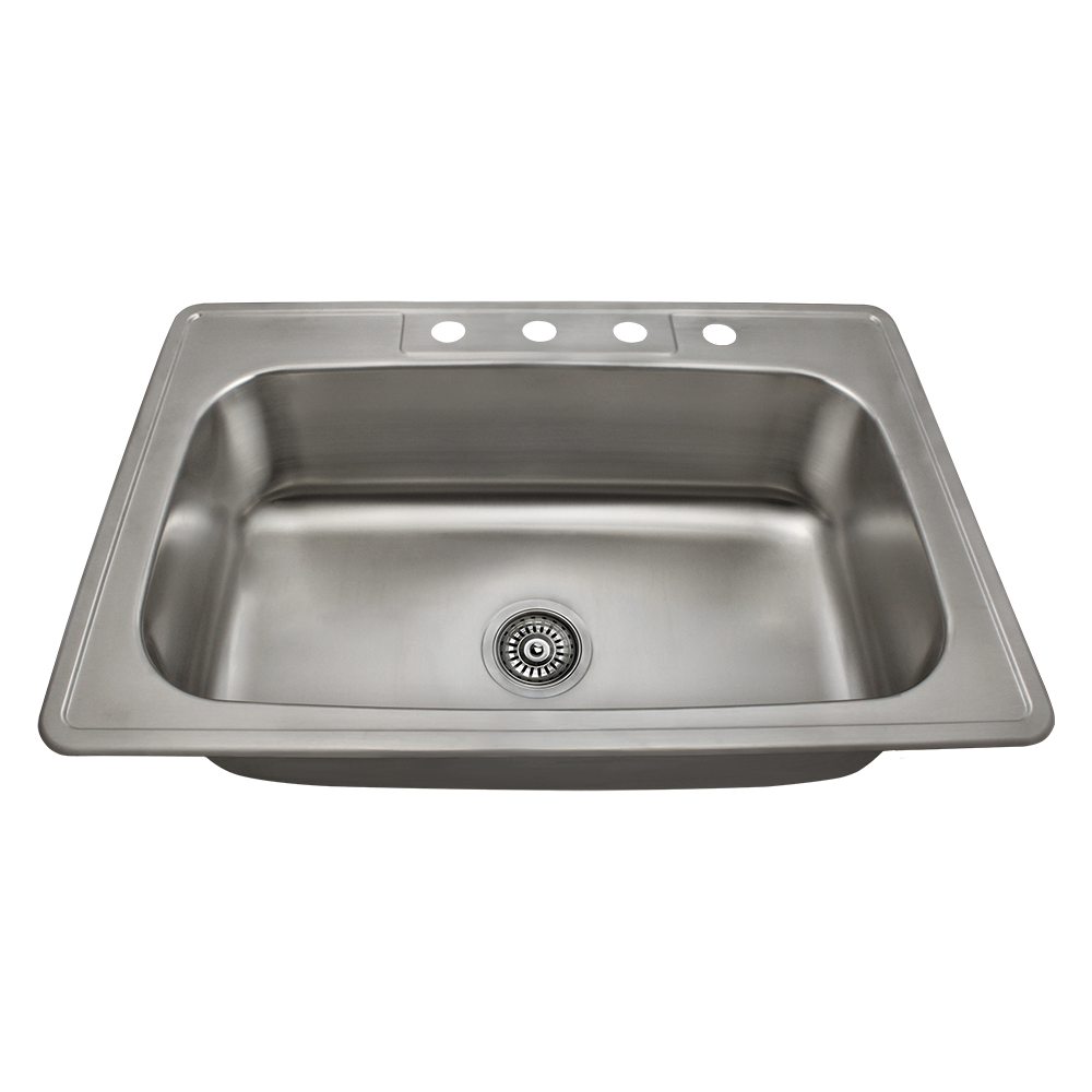 US1030T Single Bowl Topmount Stainless Steel Sink