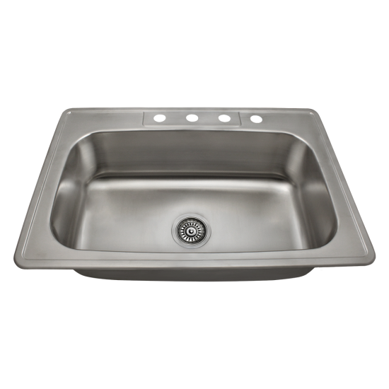 US1030T Single Bowl Topmount Stainless Steel Sink