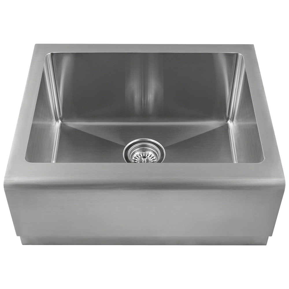 408-16 Single Bowl Stainless Steel Apron Sink