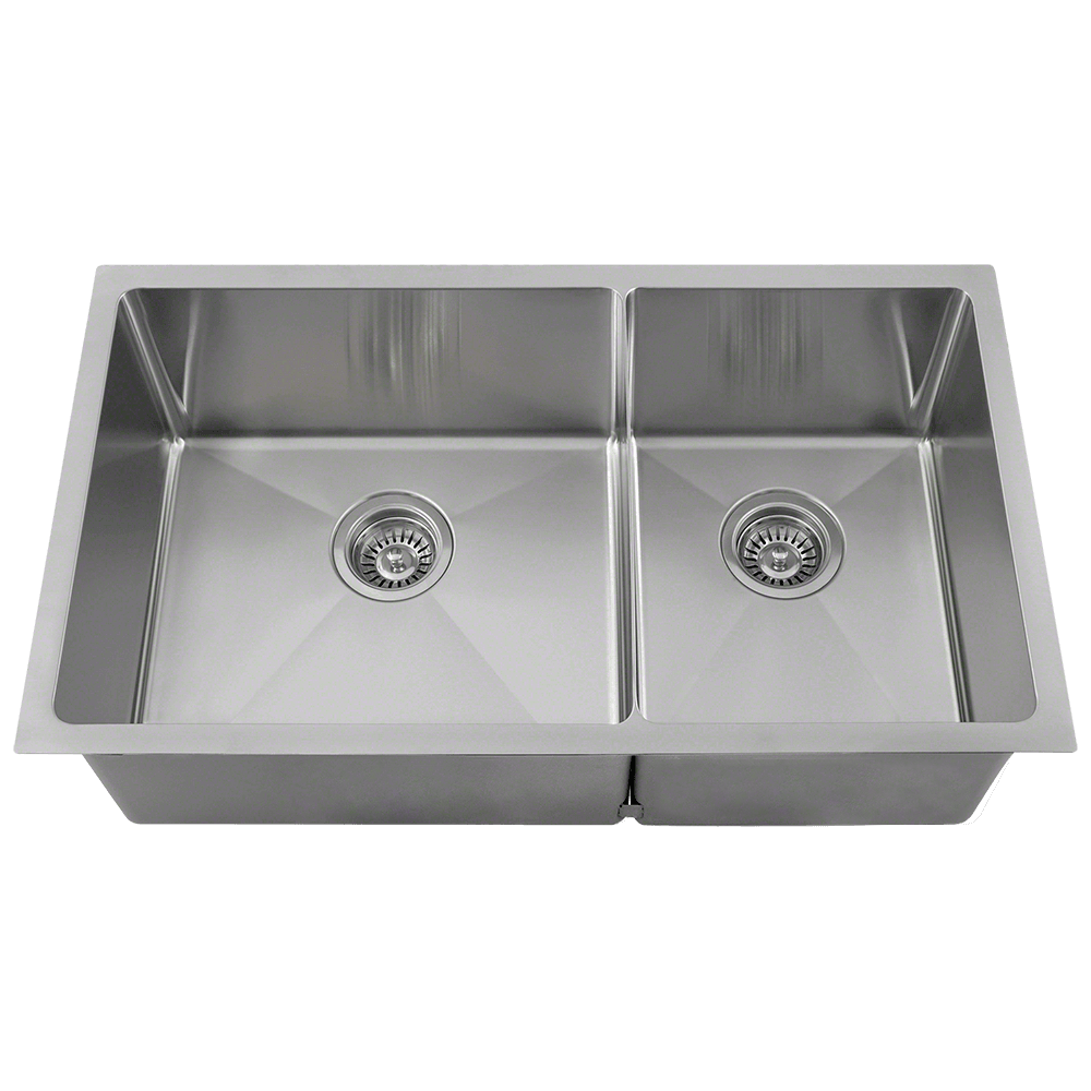 3160L-14 Double Bowl 3/4" Stainless Steel Sink