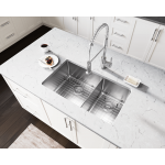 3160L-14 Double Bowl 3/4" Stainless Steel Sink