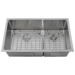 3160L-14 Double Bowl 3/4" Stainless Steel Sink