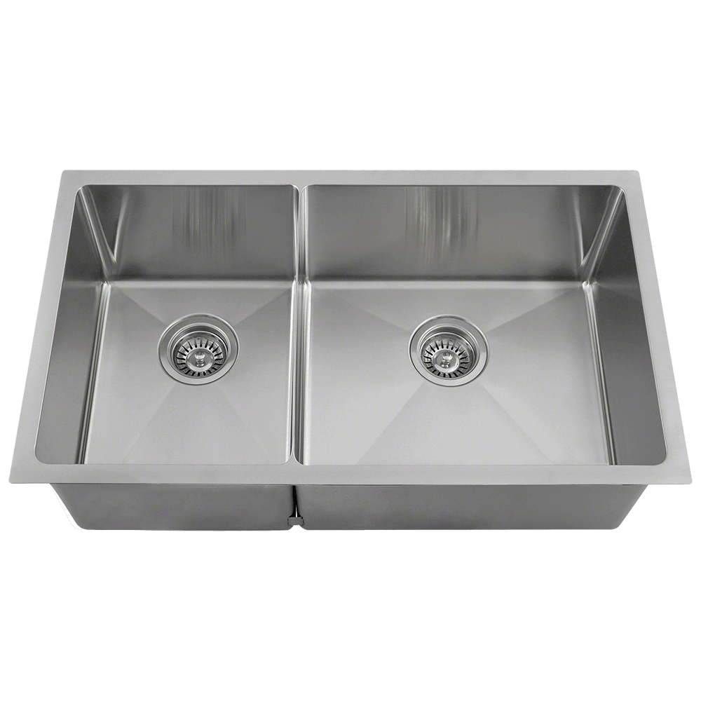 3160R Double Bowl 3/4" Stainless Steel Sink