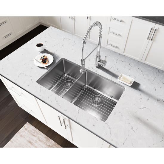 3160R Double Bowl 3/4" Stainless Steel Sink