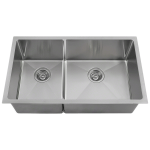 3160R Double Bowl 3/4" Stainless Steel Sink