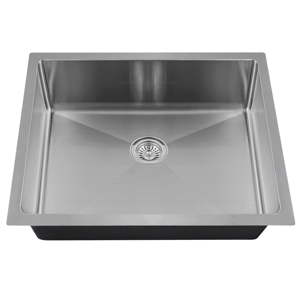 ADA1823 Stainless Steel Single Bowl 3/4" Radius Kitchen Sink