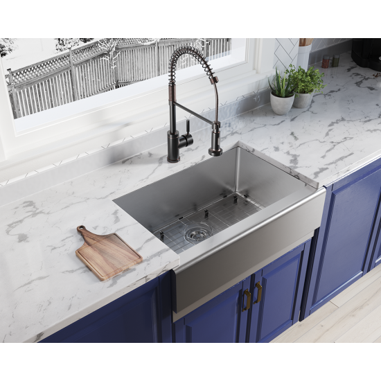 409 Single Bowl Stainless Steel Apron Sink