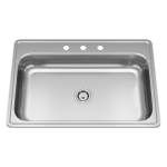 ADAT550S Single Bowl Stainless Steel ADA Sink