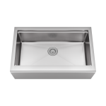 405-Ledge Single Bowl Stainless Steel Apron Workstation Sink