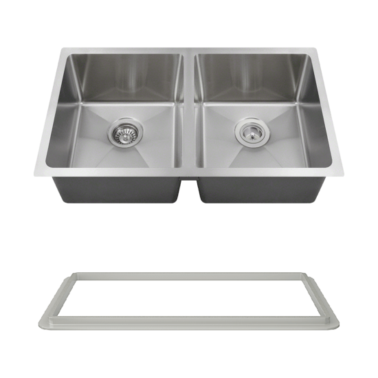 3120D-SLG Undermount 3/4" Radius Sink with Gray SinkLink