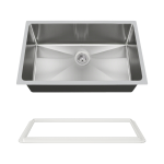 3120S-SLW Undermount 3/4" Radius Sink with White SinkLink