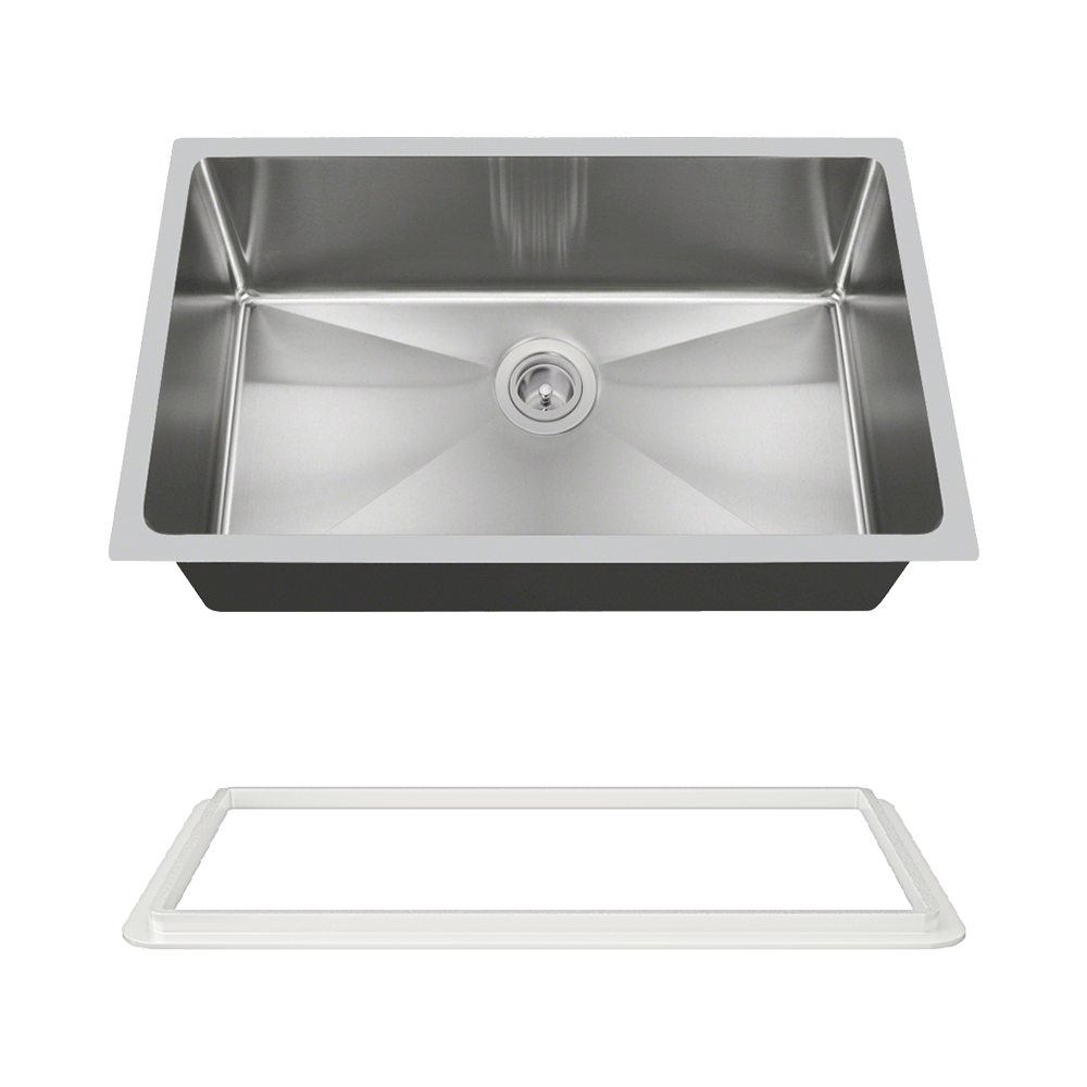 3120S-SLW Undermount 3/4" Radius Sink with White SinkLink