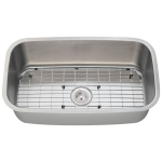 3218C-SLG Single Bowl Undermount Stainless Steel Sink with Gray SinkLink