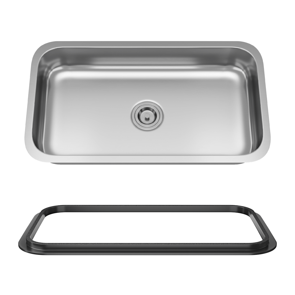 ADA3218C-SLBL Single Bowl Undermount Stainless Steel ADA Sink with SinkLink