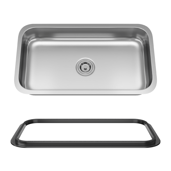 ADA3218C-SLBL Single Bowl Undermount Stainless Steel ADA Sink with SinkLink