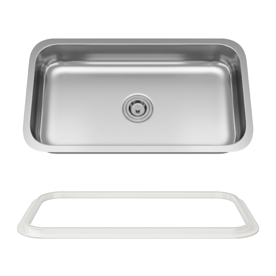 ADA3218C-SLW Single Bowl Undermount Stainless Steel ADA Sink with SinkLink