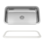 ADA3218C-SLW Single Bowl Undermount Stainless Steel ADA Sink with SinkLink