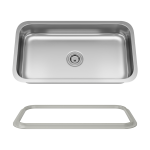 ADA3218C-SLG Single Bowl Undermount Stainless Steel ADA Sink with SinkLink