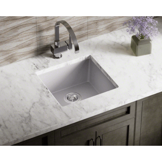 805-Silver Single Bowl Quartz Granite Sink