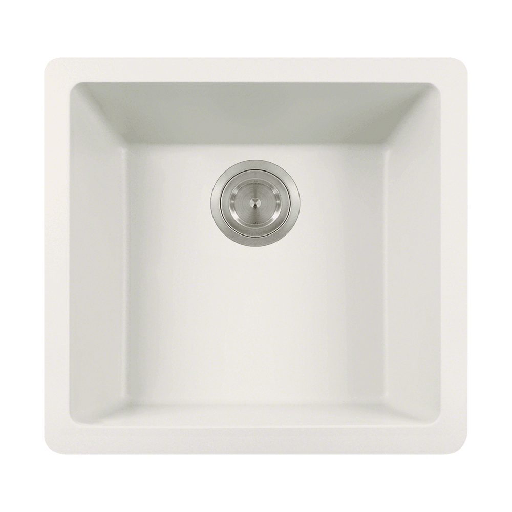 805-White Single Bowl Quartz Granite Sink