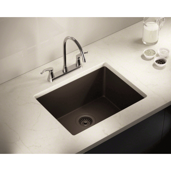 808-Mocha Single Bowl Quartz Granite Sink