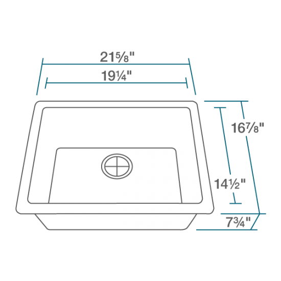 808-White Single Bowl Quartz Granite Sink