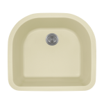 824-Beige D-Bowl Quartz Granite Sink