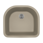 824-Slate D-Bowl Quartz Granite Sink