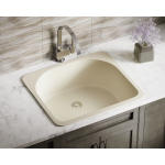 T824-Beige D-Bowl Topmount Quartz Granite Sink