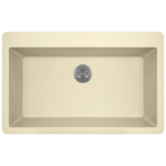 T848-Beige Large Single Bowl Topmount Quartz Granite Sink