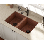 902 Equal Double Bowl Copper Sink