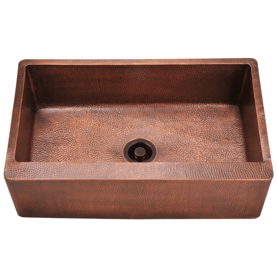 913 Single Bowl Copper Apron Sink