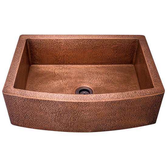 914 Single Bowl Copper Apron Sink