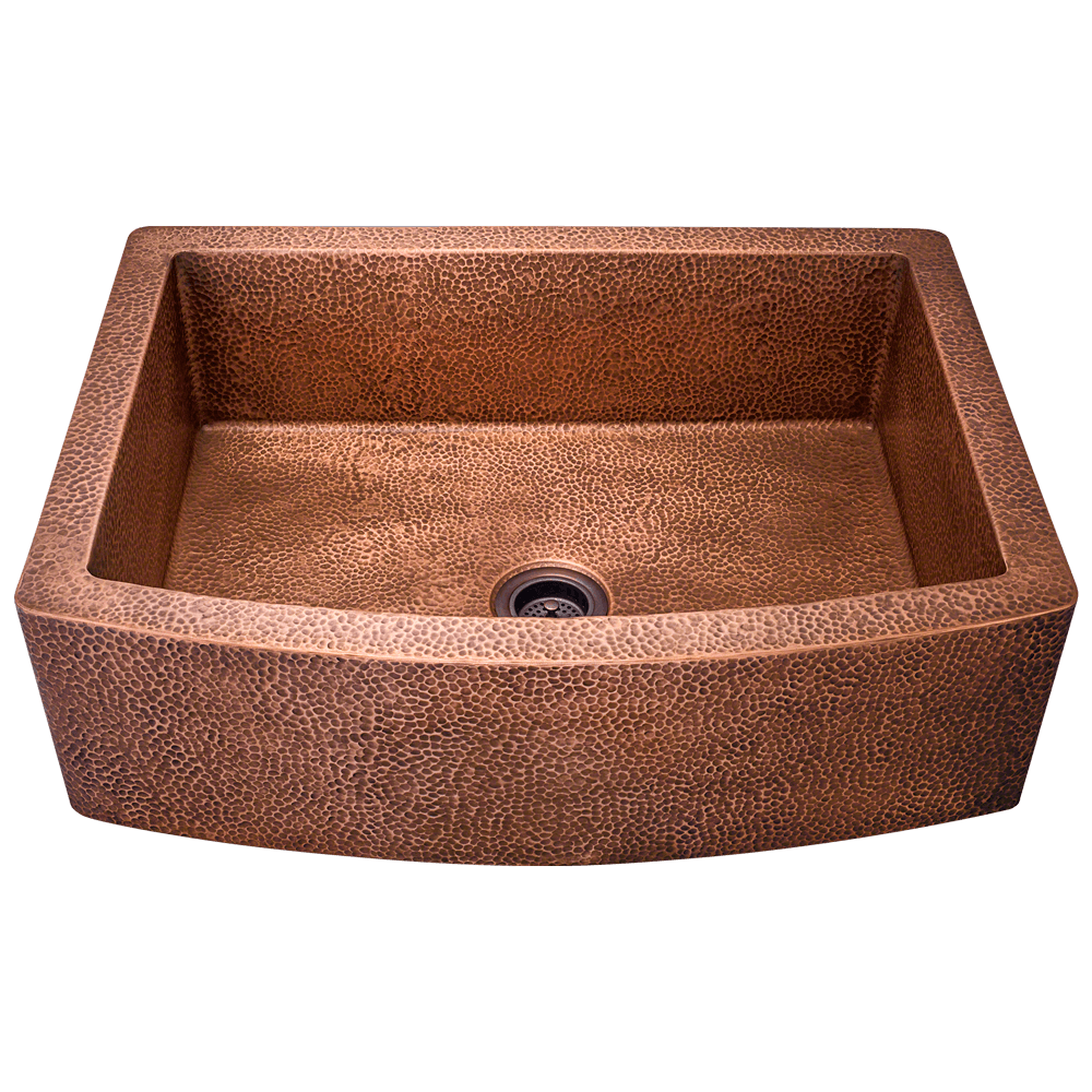 914 Single Bowl Copper Apron Sink