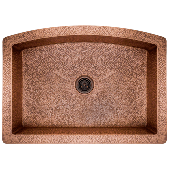 914 Single Bowl Copper Apron Sink