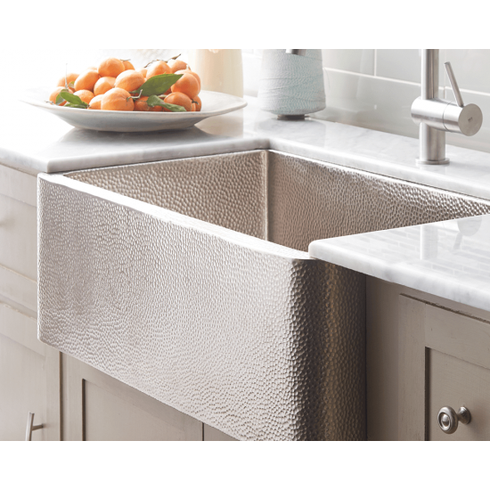 CPK594 Farmhouse 30 Kitchen Sink in Brushed Nickel